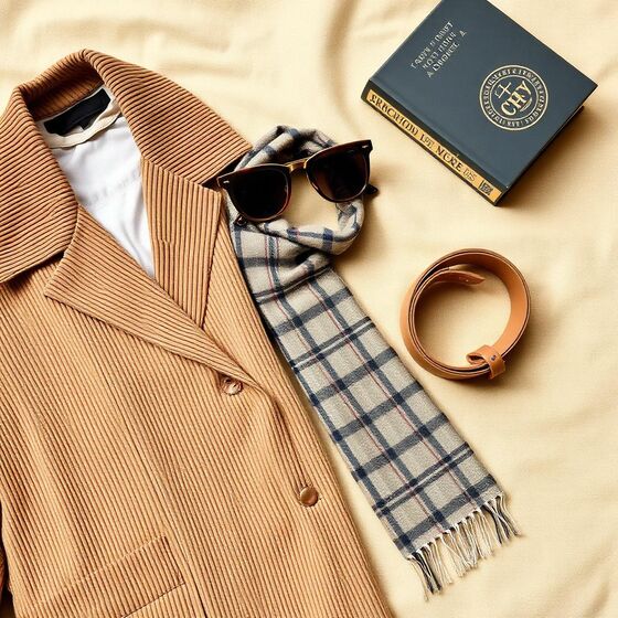 Flat-lay of secondhand finds